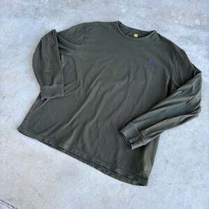 Polo Ralph Lauren Long Sleeve Shirt Dark Green Purple Pony Logo Tee XL